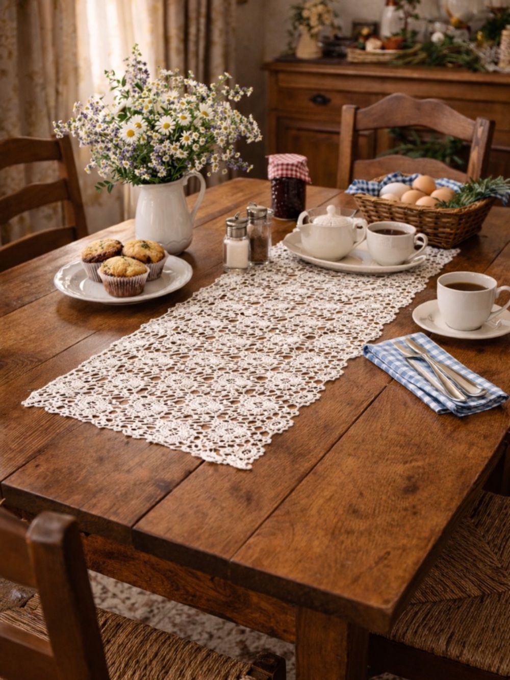 Vintage Lace Table Runner